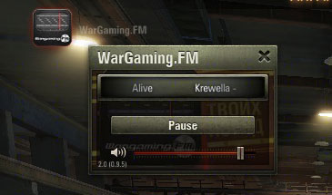 Радио Wargaming FM в ангаре с графическим интерфейсом [0.9.5]