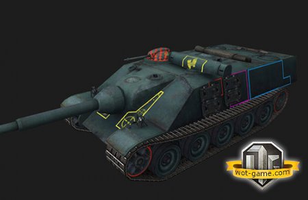 Цветные зоны пробития World of Tanks 0.9.5