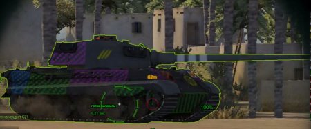 Штрихованные зоны пробития для World of Tanks 0.9.5