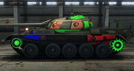 Яркие зоны пробития для World of Tanks 0.9.5